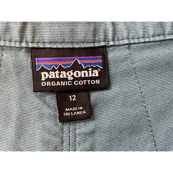 Patagonia Women’s Shorts Size 12 Organic Cotton Green Tate Utility - Picture 7 of 11